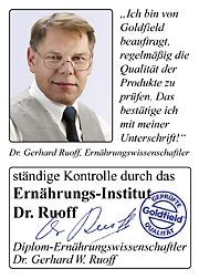 Goldfield-Kunden k&ouml;nnen auf die besten Produkte vertrauen.