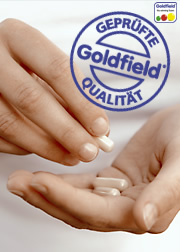 100% Wirkstoff-Garantie auf alle Goldfield-Produkte
