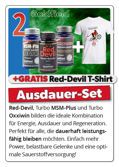  August-Angebot 2: je 1 Dose  Red Devil+MSM Plus+ OxxiWin plus Gratis Shirt Bild 4