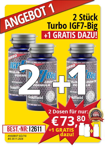  November-Angebot 1:  Turbo IGF-7 Big 2 Dosen + 1 gratis dazu