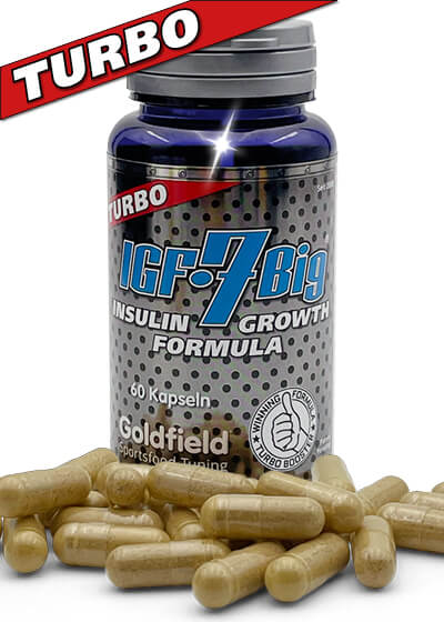 Turbo IGF-7 Big - Insulin Growth Formula, 60 Kapseln     Body-Jackpot    Wirkstoff-Ko