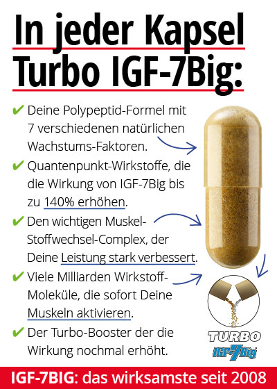 Turbo IGF-7 Big - Insulin Growth Formula, 60 Kapseln     Body-Jackpot    Wirkstoff-Ko Bild 2