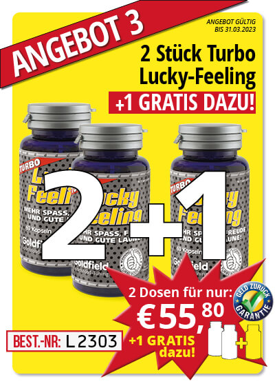  Mrz-Angebot 3:  Turbo Lucky-Feeling 2 Dosen + 1 gratis dazu