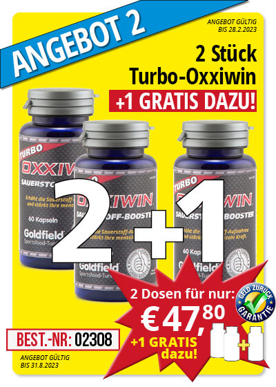  August-Angebot 2:  Turbo Oxxiwin 2 Dosen + 1  gratis dazu