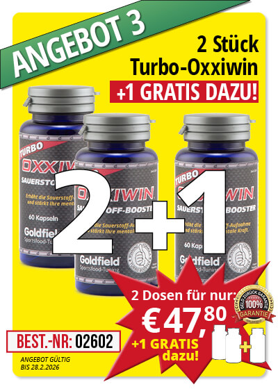  Februar-Angebot 3:  Turbo Oxxiwin 2 Dosen + 1 gratis dazu