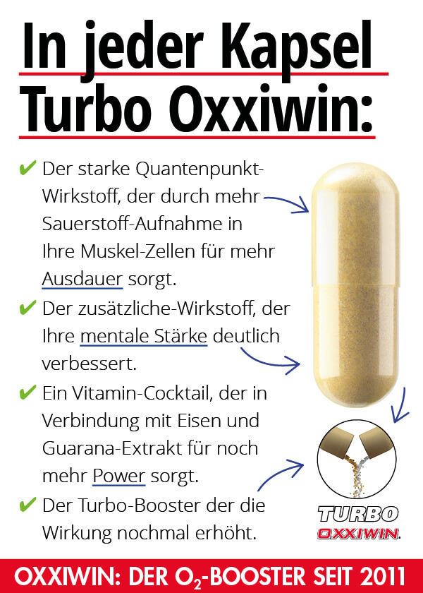  Turbo OxxiWin - Sauerstoff- und Mentalbooster, 60 Kapseln  Bild 2