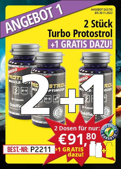   November-Angebot 1:   Turbo Protostrol  2 Dosen + 1 gratis dazu  