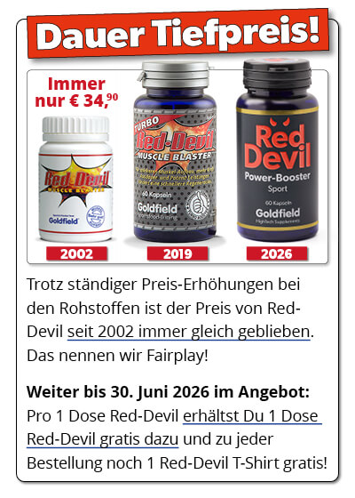   Mai+Juni Angebot:  Red Devil NEU! 1+1&nbsp;Dose gratis dazu + 1&nbsp;Gratis-T-Shirt  Bild 5