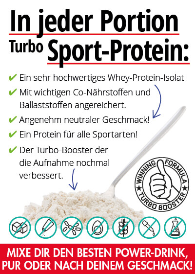   März-Angebot 2:  Turbo Sport Protein  500 g 2 Beutel + 1 gratis dazu  Bild 2